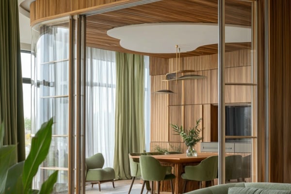 Toughened laminated Glass for Seeking Privacy and Acoustics. 