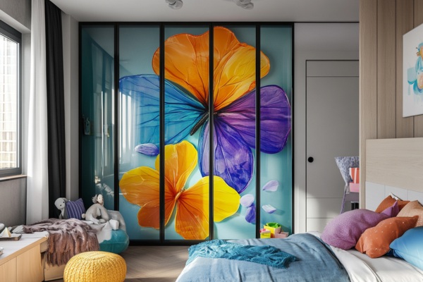 Vibrant Wall Art with UV-printed glass