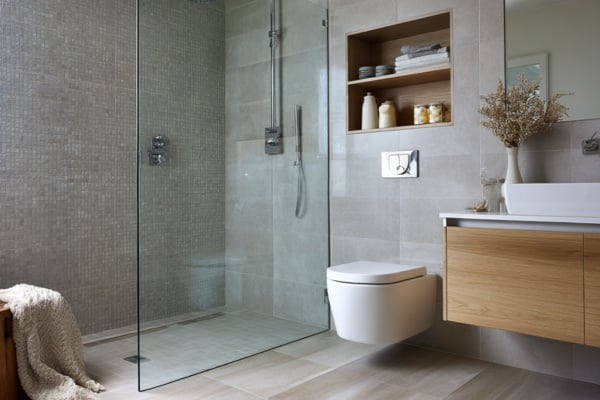 Walk-in Shower with a Clear Toughened