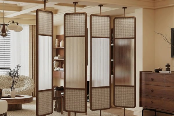 jacquard textiles sandwiched in glass