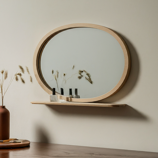 japandi fusion mirror