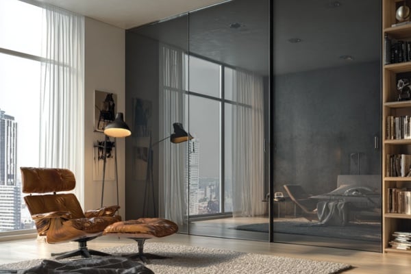 tinted toughened glass doors