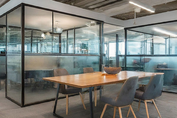 workspace soundproof glass partitions