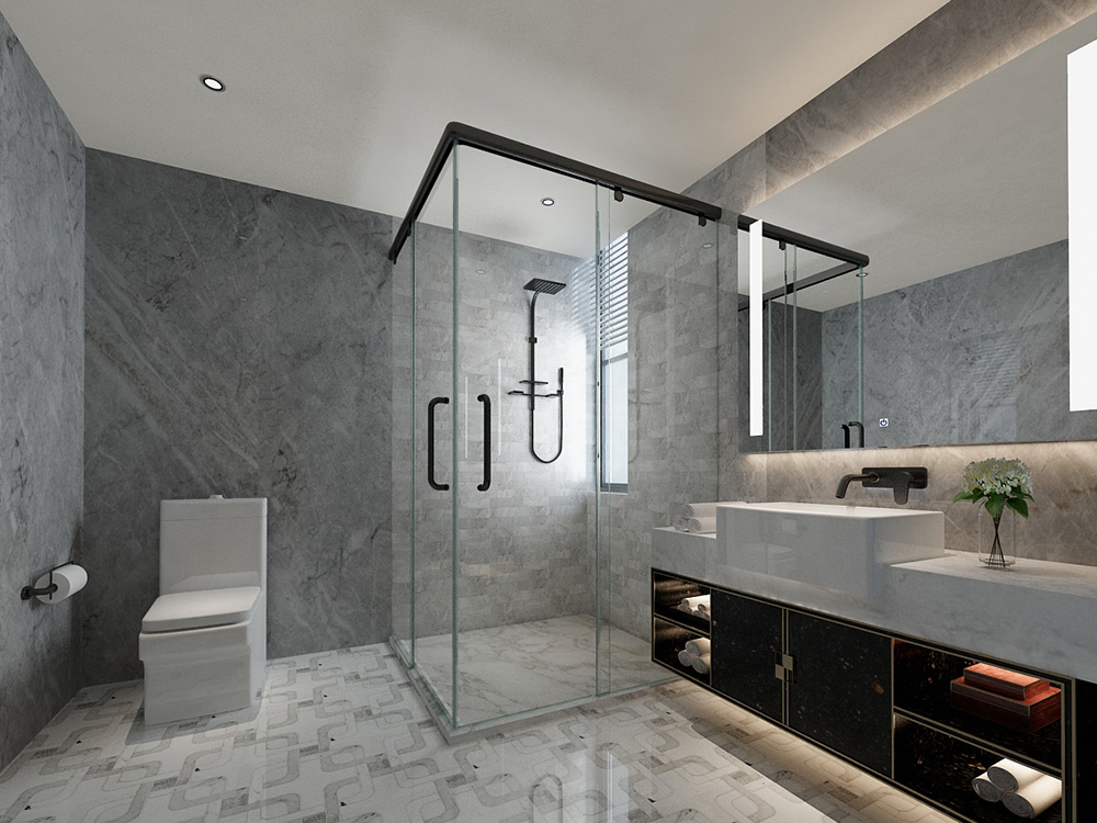 Asthetic Bathroom Shower Cubicles