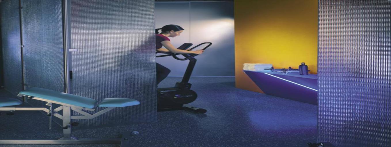 Gym glass partitions