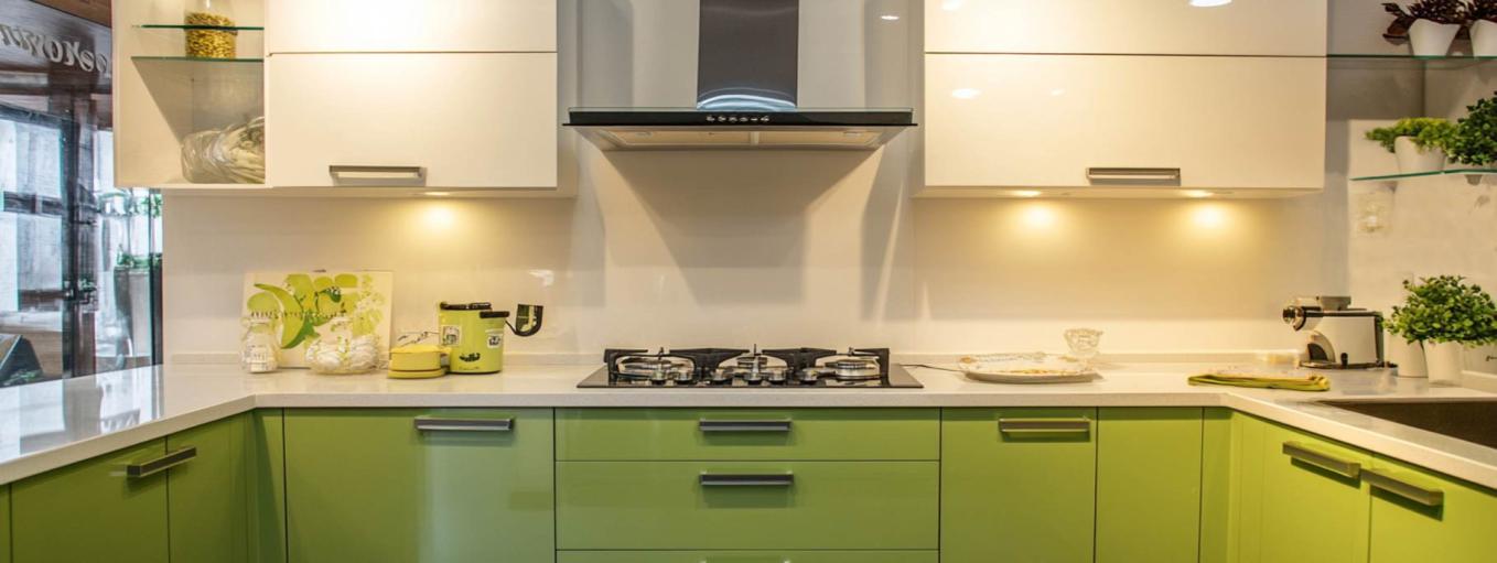 U shaped kitchen interior design