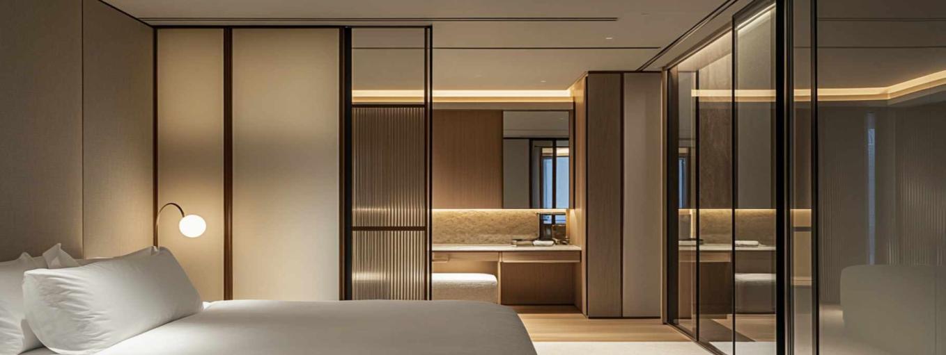 Luxurious Hotel Room Designs with Glass