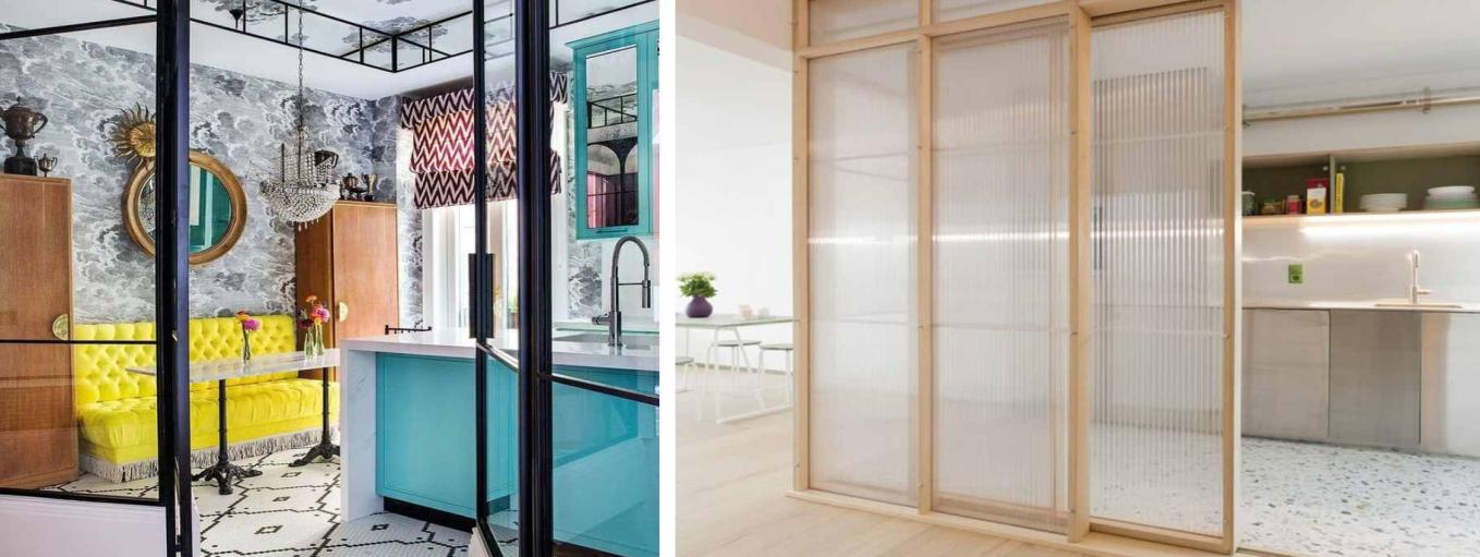 Bold framed glass partitions