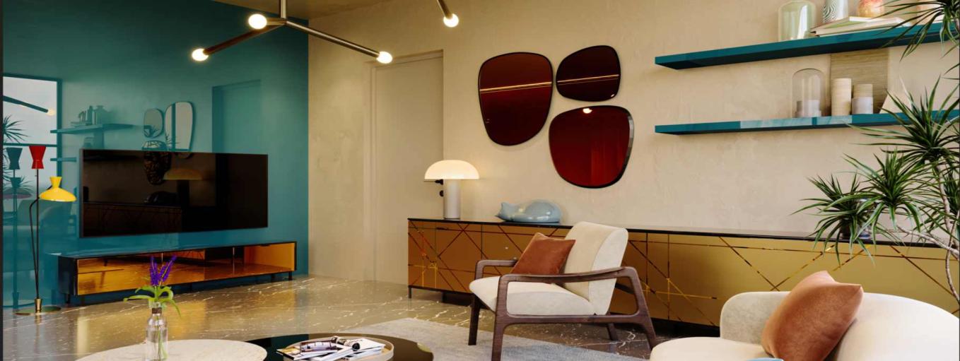 Lacquered Glass Wall Panelling