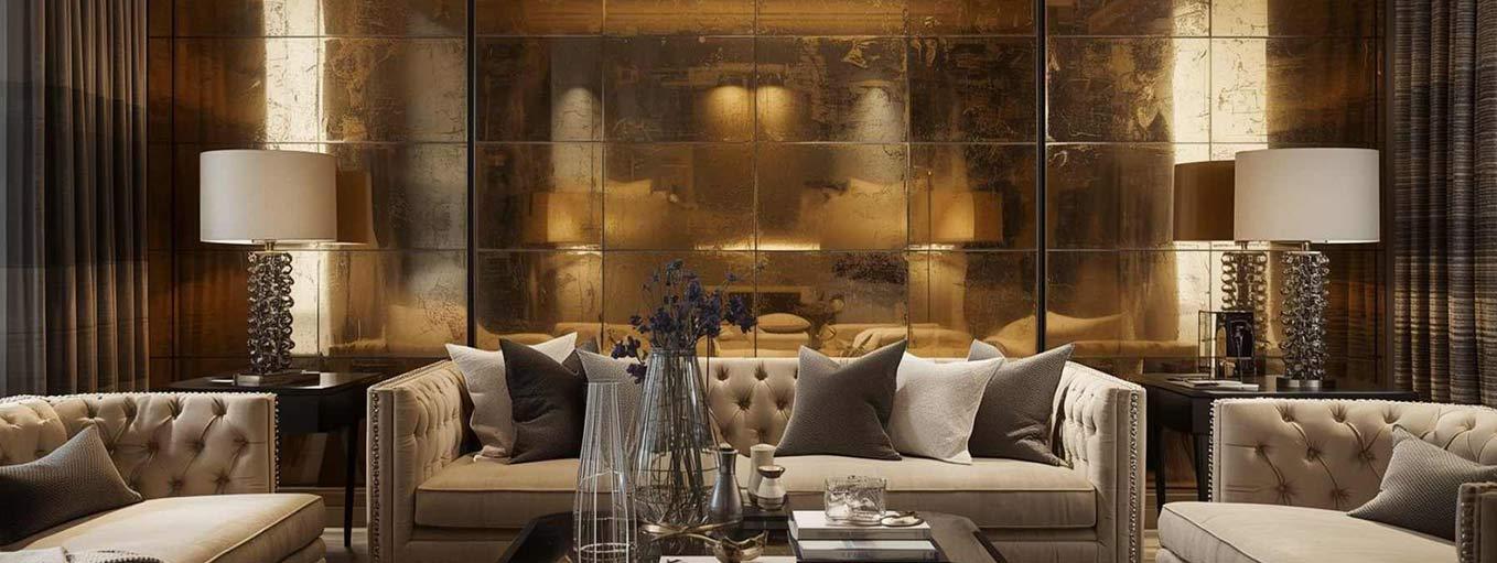 The-Gold-Distressed-Mirror-Wall