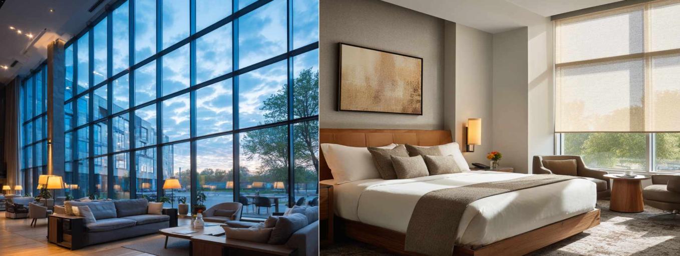 Facade and Solar control glass