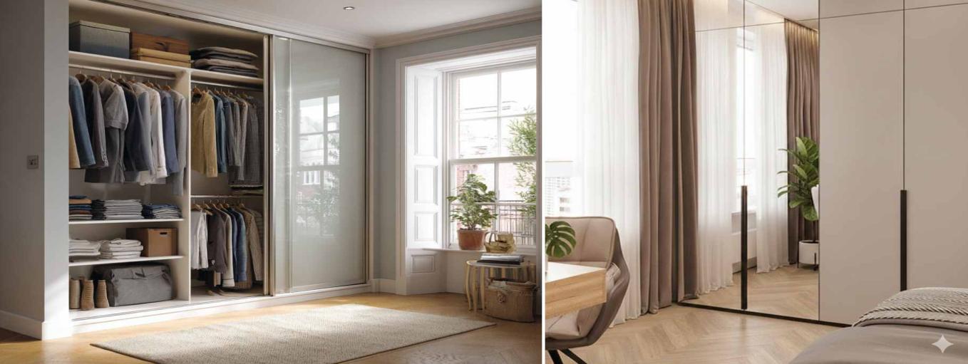 Glass Sliding and Mirrored Wardrobes